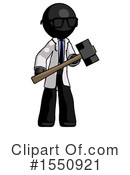 Black Design Mascot Clipart #1550921 by Leo Blanchette