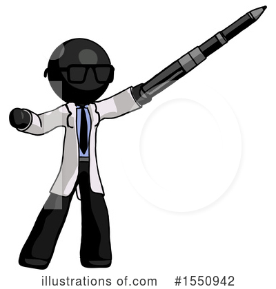 Royalty-Free (RF) Black Design Mascot Clipart Illustration by Leo Blanchette - Stock Sample #1550942