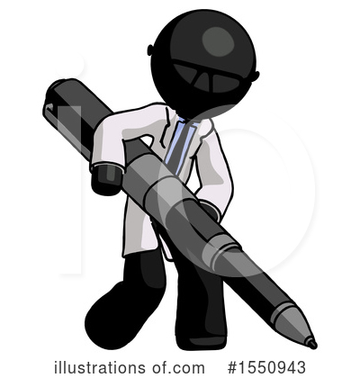 Royalty-Free (RF) Black Design Mascot Clipart Illustration by Leo Blanchette - Stock Sample #1550943
