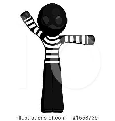 Royalty-Free (RF) Black Design Mascot Clipart Illustration by Leo Blanchette - Stock Sample #1558739