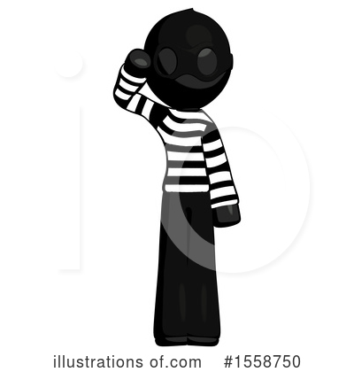 Royalty-Free (RF) Black Design Mascot Clipart Illustration by Leo Blanchette - Stock Sample #1558750