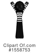 Black Design Mascot Clipart #1558753 by Leo Blanchette