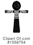 Black Design Mascot Clipart #1558754 by Leo Blanchette