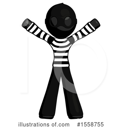Royalty-Free (RF) Black Design Mascot Clipart Illustration by Leo Blanchette - Stock Sample #1558755