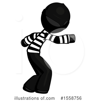 Royalty-Free (RF) Black Design Mascot Clipart Illustration by Leo Blanchette - Stock Sample #1558756