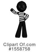 Black Design Mascot Clipart #1558758 by Leo Blanchette