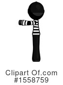 Black Design Mascot Clipart #1558759 by Leo Blanchette