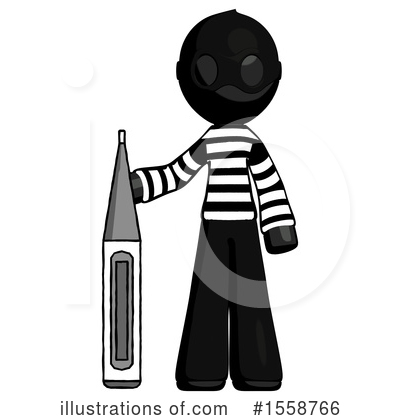Royalty-Free (RF) Black Design Mascot Clipart Illustration by Leo Blanchette - Stock Sample #1558766