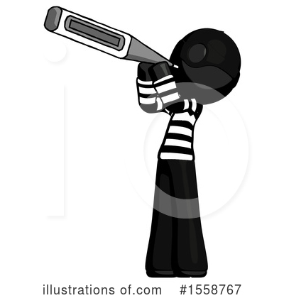 Royalty-Free (RF) Black Design Mascot Clipart Illustration by Leo Blanchette - Stock Sample #1558767