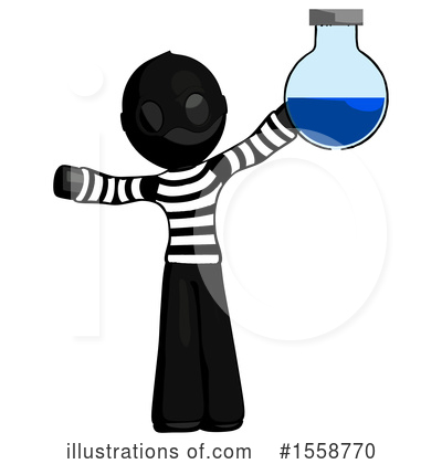 Royalty-Free (RF) Black Design Mascot Clipart Illustration by Leo Blanchette - Stock Sample #1558770