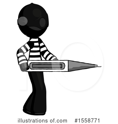Royalty-Free (RF) Black Design Mascot Clipart Illustration by Leo Blanchette - Stock Sample #1558771