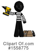 Black Design Mascot Clipart #1558775 by Leo Blanchette
