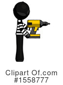 Black Design Mascot Clipart #1558777 by Leo Blanchette