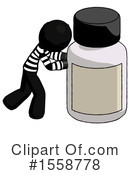 Black Design Mascot Clipart #1558778 by Leo Blanchette