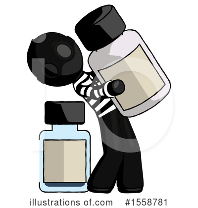 Royalty-Free (RF) Black Design Mascot Clipart Illustration by Leo Blanchette - Stock Sample #1558781