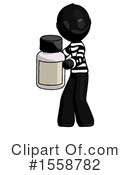 Black Design Mascot Clipart #1558782 by Leo Blanchette