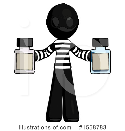 Royalty-Free (RF) Black Design Mascot Clipart Illustration by Leo Blanchette - Stock Sample #1558783