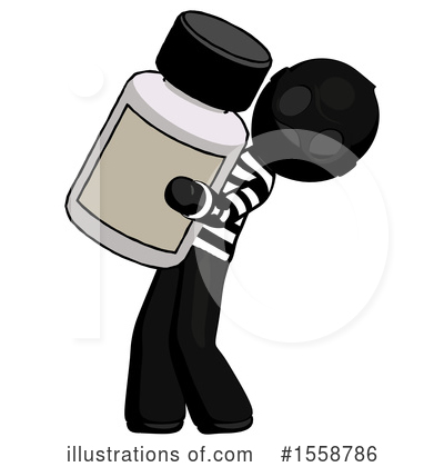 Royalty-Free (RF) Black Design Mascot Clipart Illustration by Leo Blanchette - Stock Sample #1558786