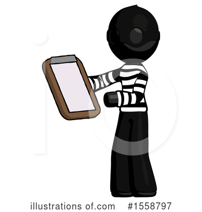Royalty-Free (RF) Black Design Mascot Clipart Illustration by Leo Blanchette - Stock Sample #1558797