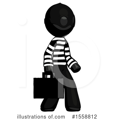 Royalty-Free (RF) Black Design Mascot Clipart Illustration by Leo Blanchette - Stock Sample #1558812
