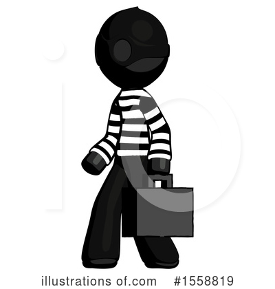 Royalty-Free (RF) Black Design Mascot Clipart Illustration by Leo Blanchette - Stock Sample #1558819