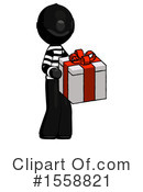 Black Design Mascot Clipart #1558821 by Leo Blanchette