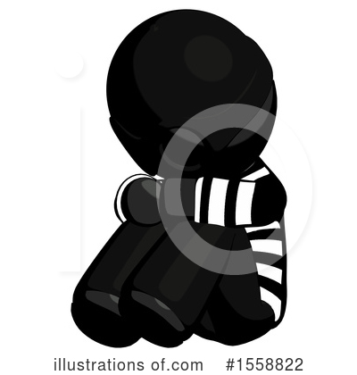 Royalty-Free (RF) Black Design Mascot Clipart Illustration by Leo Blanchette - Stock Sample #1558822