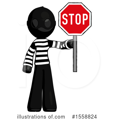 Royalty-Free (RF) Black Design Mascot Clipart Illustration by Leo Blanchette - Stock Sample #1558824