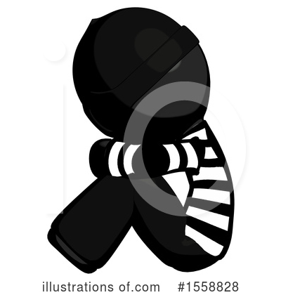 Royalty-Free (RF) Black Design Mascot Clipart Illustration by Leo Blanchette - Stock Sample #1558828