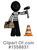 Black Design Mascot Clipart #1558831 by Leo Blanchette