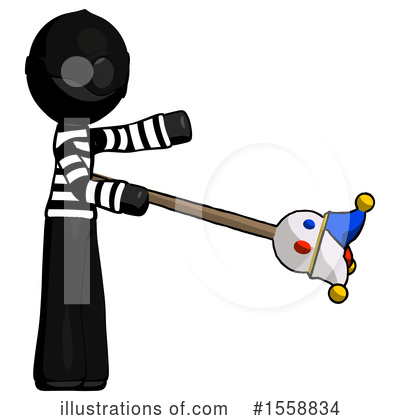 Royalty-Free (RF) Black Design Mascot Clipart Illustration by Leo Blanchette - Stock Sample #1558834