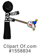 Black Design Mascot Clipart #1558834 by Leo Blanchette