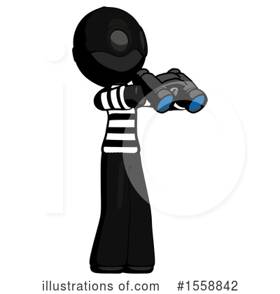 Royalty-Free (RF) Black Design Mascot Clipart Illustration by Leo Blanchette - Stock Sample #1558842
