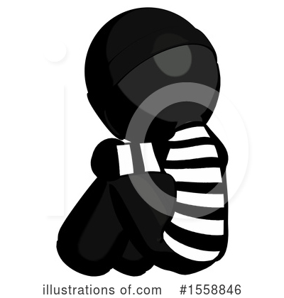 Royalty-Free (RF) Black Design Mascot Clipart Illustration by Leo Blanchette - Stock Sample #1558846