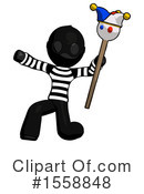 Black Design Mascot Clipart #1558848 by Leo Blanchette
