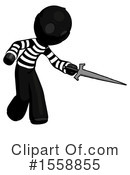Black Design Mascot Clipart #1558855 by Leo Blanchette