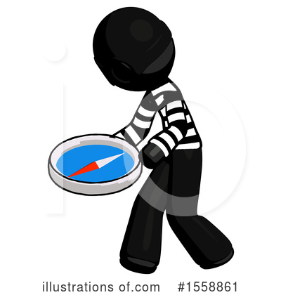 Royalty-Free (RF) Black Design Mascot Clipart Illustration by Leo Blanchette - Stock Sample #1558861