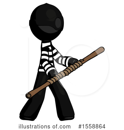 Royalty-Free (RF) Black Design Mascot Clipart Illustration by Leo Blanchette - Stock Sample #1558864