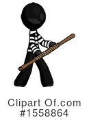 Black Design Mascot Clipart #1558864 by Leo Blanchette