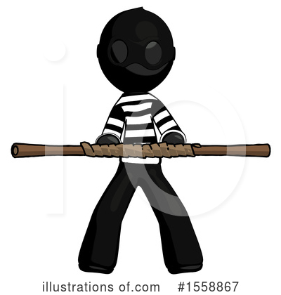 Royalty-Free (RF) Black Design Mascot Clipart Illustration by Leo Blanchette - Stock Sample #1558867