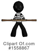 Black Design Mascot Clipart #1558867 by Leo Blanchette