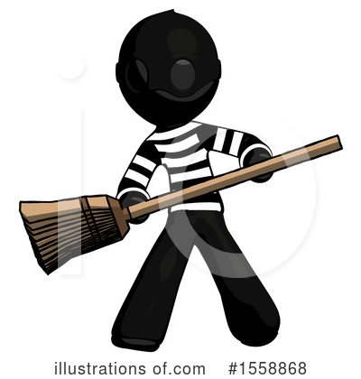 Royalty-Free (RF) Black Design Mascot Clipart Illustration by Leo Blanchette - Stock Sample #1558868