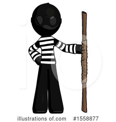 Royalty-Free (RF) Black Design Mascot Clipart Illustration by Leo Blanchette - Stock Sample #1558877