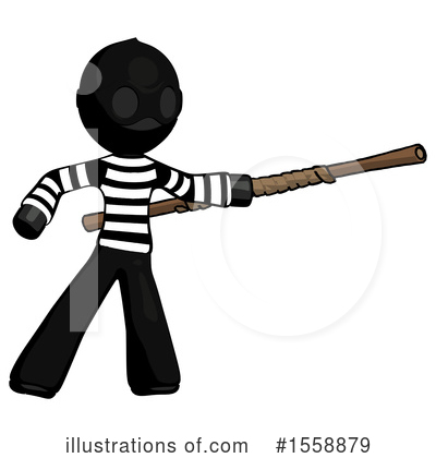 Royalty-Free (RF) Black Design Mascot Clipart Illustration by Leo Blanchette - Stock Sample #1558879