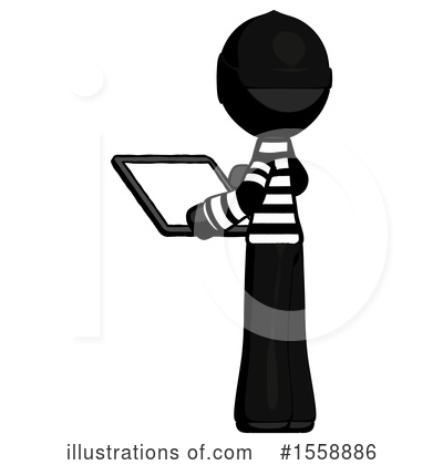 Royalty-Free (RF) Black Design Mascot Clipart Illustration by Leo Blanchette - Stock Sample #1558886