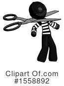 Black Design Mascot Clipart #1558892 by Leo Blanchette