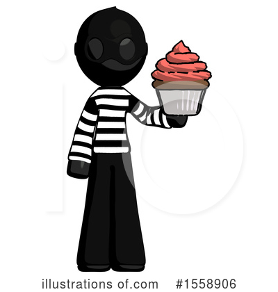 Royalty-Free (RF) Black Design Mascot Clipart Illustration by Leo Blanchette - Stock Sample #1558906