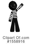 Black Design Mascot Clipart #1558916 by Leo Blanchette