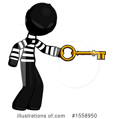 Royalty-Free (RF) Black Design Mascot Clipart Illustration by Leo Blanchette - Stock Sample #1558950