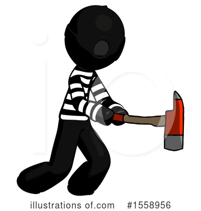 Royalty-Free (RF) Black Design Mascot Clipart Illustration by Leo Blanchette - Stock Sample #1558956